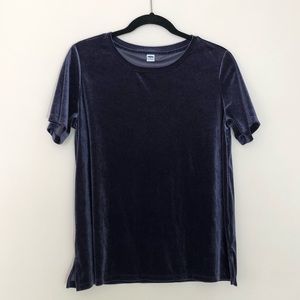 Old Navy Velour Short Sleeve Tee